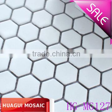 Mediterranean-style white rhombus mosaic tile for floor /wall