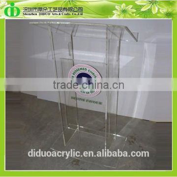 DDL-0050 Trade Assurance Alibaba China Supplier Wholesale Acrylic Lectern for Church