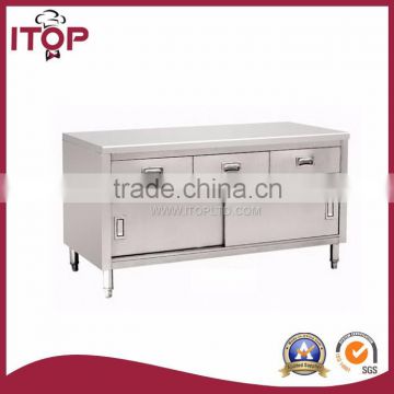 stainless steel AISI201 With Drawer Bench Cabinet