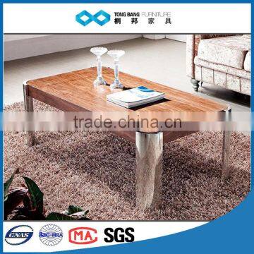 meta leg MDF with veneer on topl coffee table