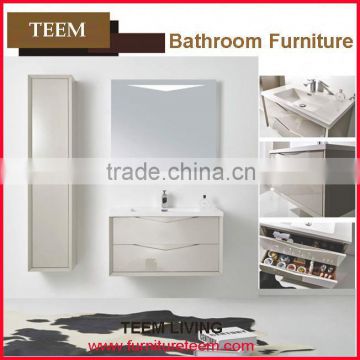 North America Style Modern Solid Wooden Vanity For Sale solid wood and pvc cabinet