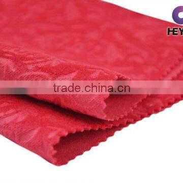 Embossed Print Textile Velvet Fabric