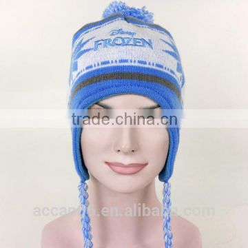 pom pom knitted women warm beanie hat