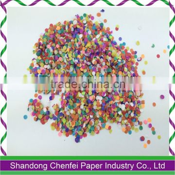 Party 1inch(2.5cm) decoration paper confettis, circle shaped tissue paper confettis