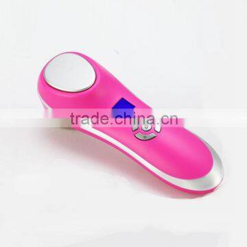 new design ultrasonic beauty equipment with cool and hot hammer 2 in 1 for skincare in home use