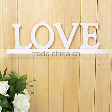White LOVE letters modern clothes hangers coa track coat hook hanging wall hanging wooden letter wall hook