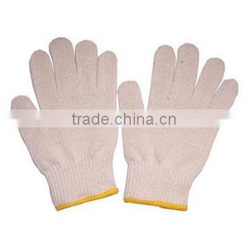 best selling 7 gauge bleach/natural white color cleaning working glove/ useful cotton glove