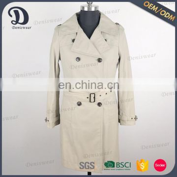 Modern designdouble button cheap online ladies coat shopping