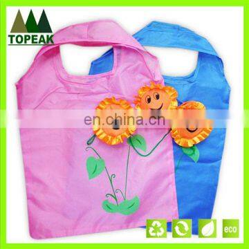 Factory top Sale Promotional Foldable Bag Sunflower Foldable Shopping Bag