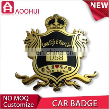 High quality brass wholesale quattro emblem for rs grille