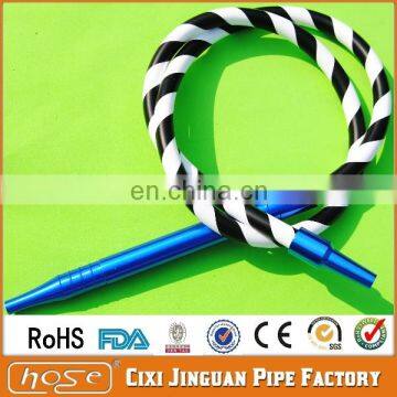 Popular 1.8Meters Double Color Heavy Duty Fashion Surgical Shisha Hookah Silicone Hose, 11x17mm Water Smoking Hose Pipe