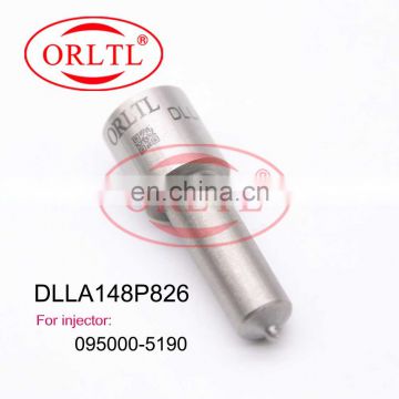 ORLTL Spray Gun Nozzle DLLA148P826, Common Rail Diesel Part Injector Nozzle DLLA 148 P 826 For 095000-5190