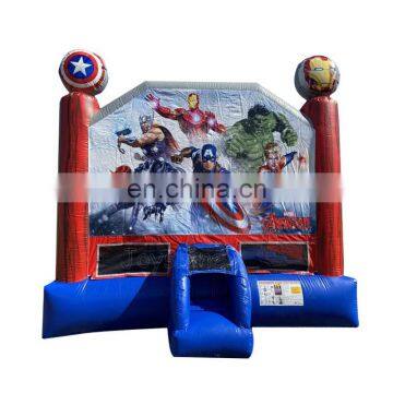 Super Heroes Inflatable Bouncy Castle Playhouse Commercial Grade Bounce House For Children