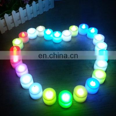 Best Selling 2020 LED candles flashing light up multi-color candle tea candles for wedding, party, home decoration