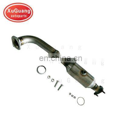 XG-AUTOPARTS DirectFit 2007 CRV CR-V  Rear Main Catalytic Converter with Two Sensor Holes Include Gasket and Front Bolts