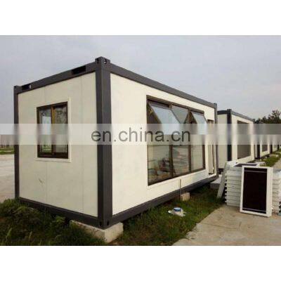 Prefab house modern steel cabin / hotel sleep box / 20 flat pack container homes