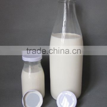 200ml 250ml 1L round milk glass bottle with screw top