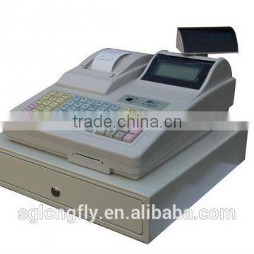 White electronic cash register whit dot matrix printer