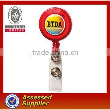 Solid Color Sticker Badge Reel with Reinforced Vinyl Strap