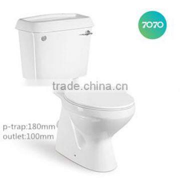 cheap chao zhou Washdown Two Piece p-strap bathroom toilet 007