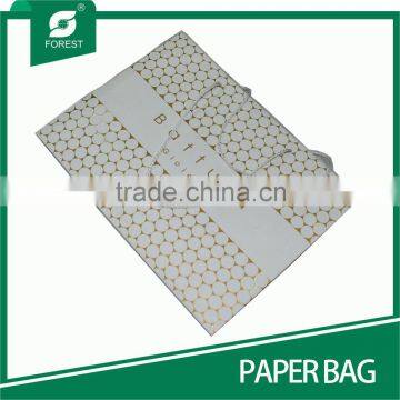 NEW PRODUCT CUSTOM WHITE KRAFT PAPER BAG LUXURY PAPER BAG