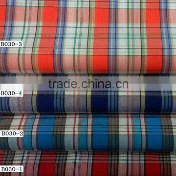 Ready bulk for 40*40 120*70 100% cotton check fabric stock