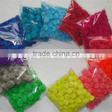 China factory party supply colorful cute acrylic pom poms tube toys for kids