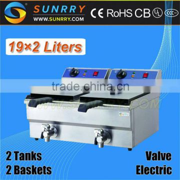 Commercial Electric Type Restaurant Deep Fryers for Sale with temperature limiter