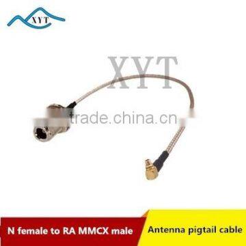 Factory Price N female to RA MMCX male waterproof RG316 coaxial cable