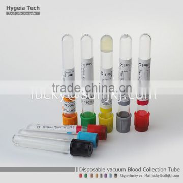 Single use phlebotomy blood collection tube