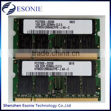 Work with all motherboard laptop ddr 1gb 333mhz ram memory