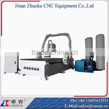 Free Shipping Woodworking CNC Router Machine ZKM-1325 1300*2500MM With 200MM Z-Axis Vacuum Table Of Mach3 Controller