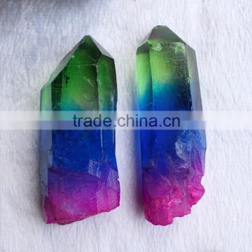 Natural Angel Aura Crystal Points Wands for Sale
