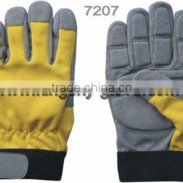 Anti-vibration micro fiber mechanic glove