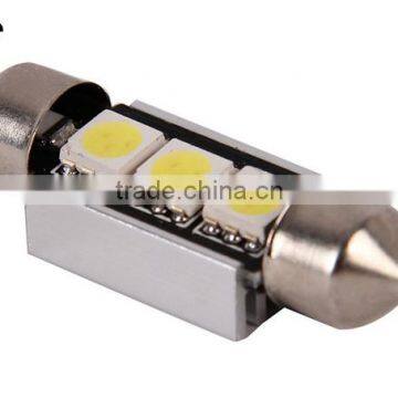 China Alibaba 12v 36mm 3 SMD 5050 CANBUS Error Free Festoon Light Dome Car LED Light Bulb