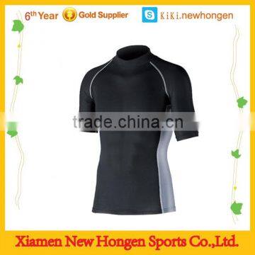 sportswear custom jersey, compression wear blank black jerseys