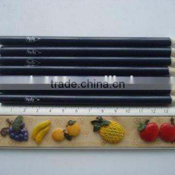 OEM natural wooden custom 14.5cm color pencil with logo printing