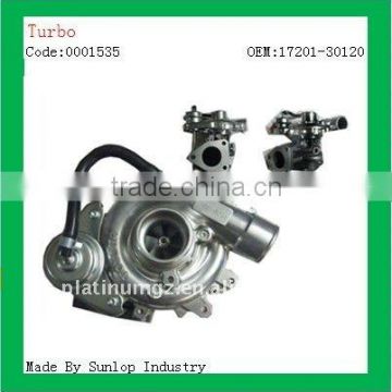 toyota parts 001535 toyota hilux vigo Turbo charger 2KD 17201-30120