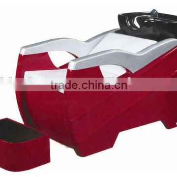 red clolor & simple design shampoo chair/shampoo bed