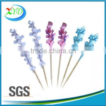 High quality cartoon wooden frill picks for party