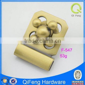 F-547 gold plated metal lock,flower turn locks for handbag