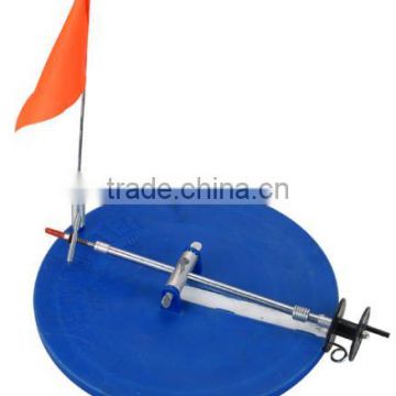 blue color round base carbon ice fishing tip up