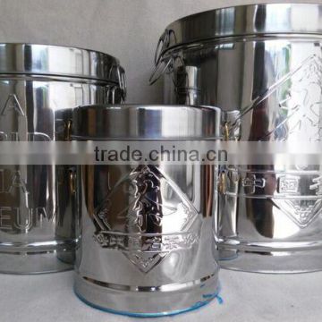 2500g stainless steel tea canister/coffee canister/tea coffee canister/tea container/container store canisters