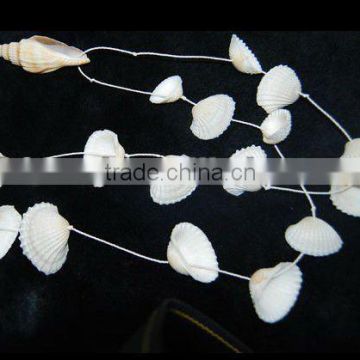 natural white shell necklace for costume