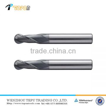 plastic tube packing 60-150mm ball nose 2 flute carbide end mill for wood cutting