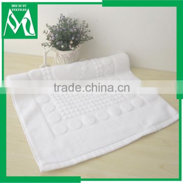Non slip shower mat cotton fabric bath mat customized