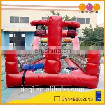 Factory price interactive inflatable bungee basketball toss game for adults