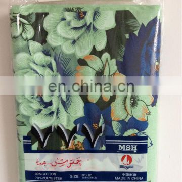 T/C printed bed sheet with AAA classic flower design