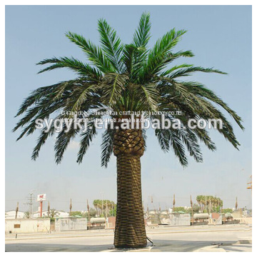 Artificial large outdoor date palm trees real-look metal date palm trees for outdoor or indoor decoration