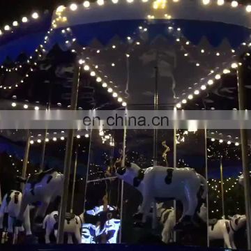 children theme park equipment mini musical carousel horse amusement rides merry go round carousel for sale